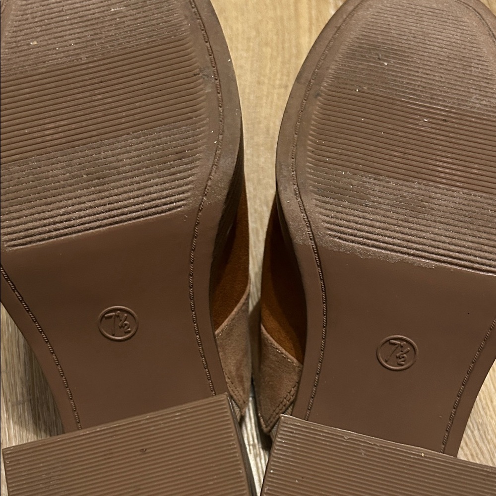 Universal Thread Brown Patchwork Mules - image 5